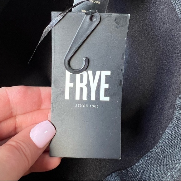 NWT Frye Men’s Black Felt Braided Band Stiff Brim Stetson Hat, OSFM - Picture 6 of 10